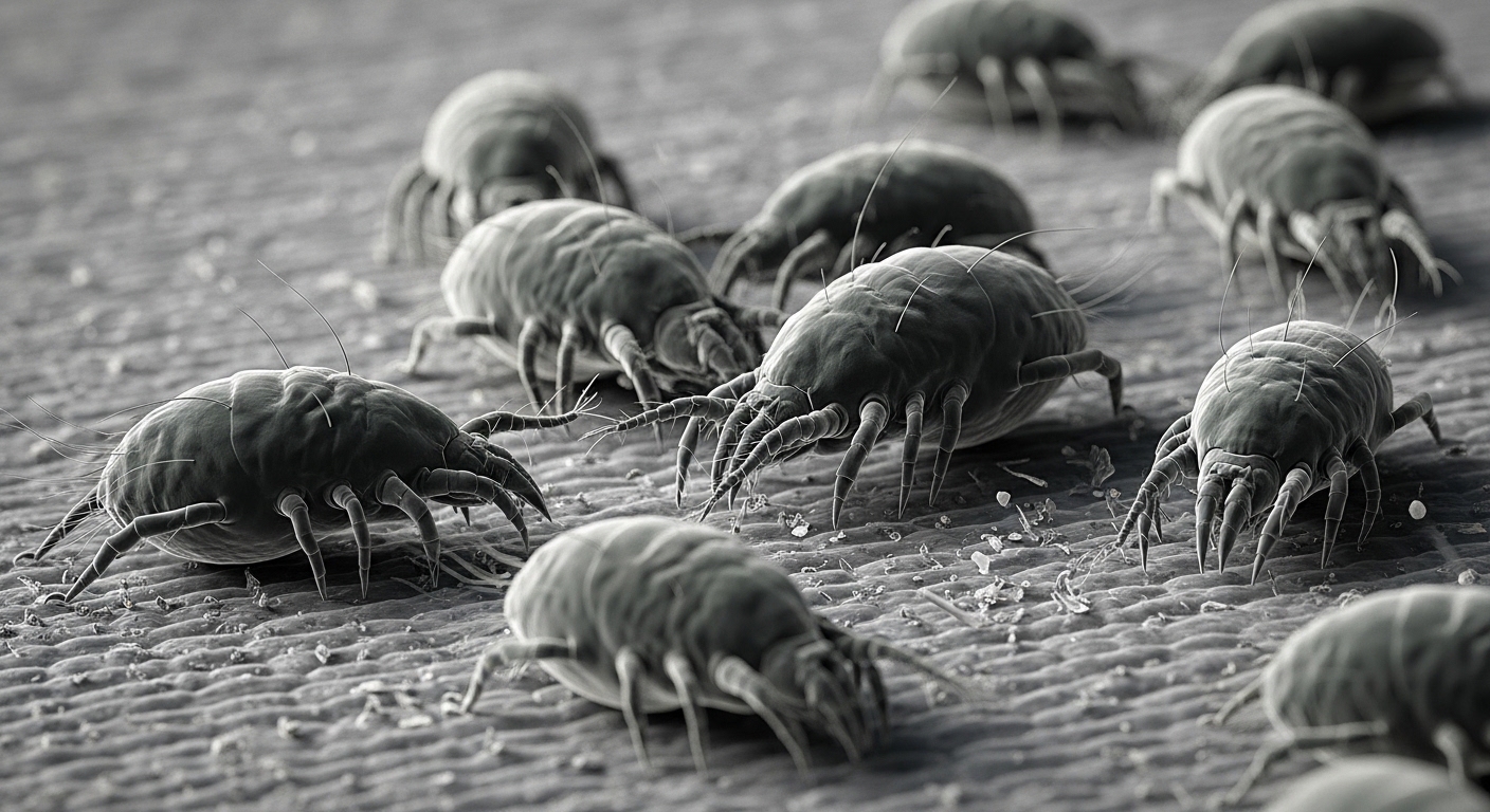 Criança pequena ou bebê deitada na cama com semblante abatido, segurando um termômetro digital na boca. A cena representa sintomas de febre, gripe ou indisposição infantil em um ambiente doméstico acolhedor, ideal para ilustrar conteúdos sobre cuidados parentais e pediatria.